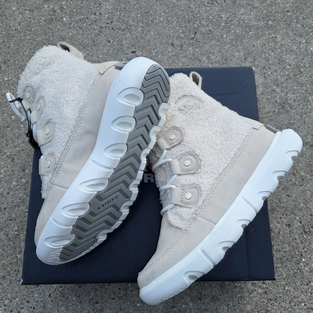Sorel Explorer Insulated  Cream Winter Boots Women Size 5 - Picture 13 of 14